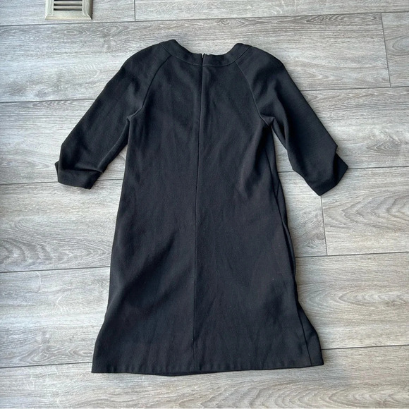Bruuns Bazaar Black Wool Blend A Line Dress Made in Poland - Picture 14 of 16